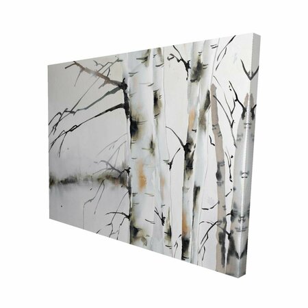 FONDO 16 x 20 in. Winter Birches-Print on Canvas FO2792008